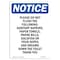 Signmission Safety Sign, OSHA Notice, 14" Height, Please Do Not Flush The Following Sign, Portrait OS-NS-D-1014-V-17386 - alternate 1